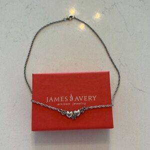 *Retired* James Avery Heart and Flower Necklace